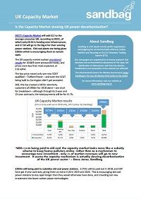 The UK Capacity Market Р Auction results