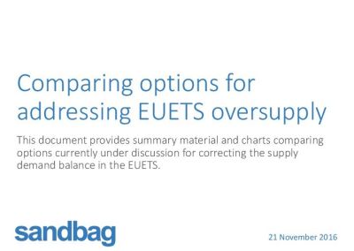 Addressing EU ETS Oversupply