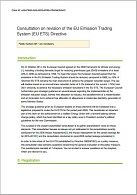 Response to the Consultation on revision of the EU Emission Trading System (EU ETS) Directive
