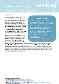 Consultation Response: Carbon Capture and Storage in the EU
