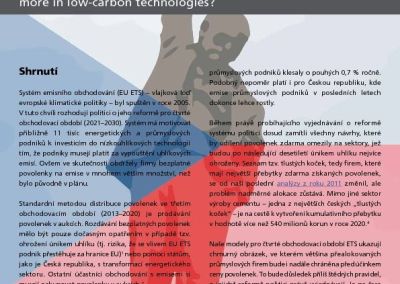 The Czech ETS fat cats. České tlusté kočky.