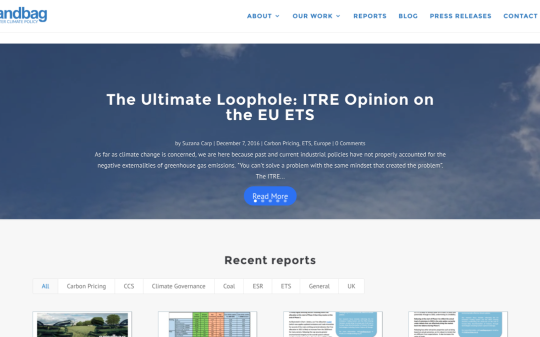 New Sandbag website!